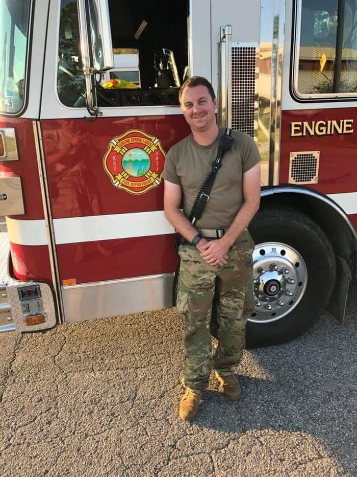 Nate Orlowski, firefighter in Holly Springs, NC