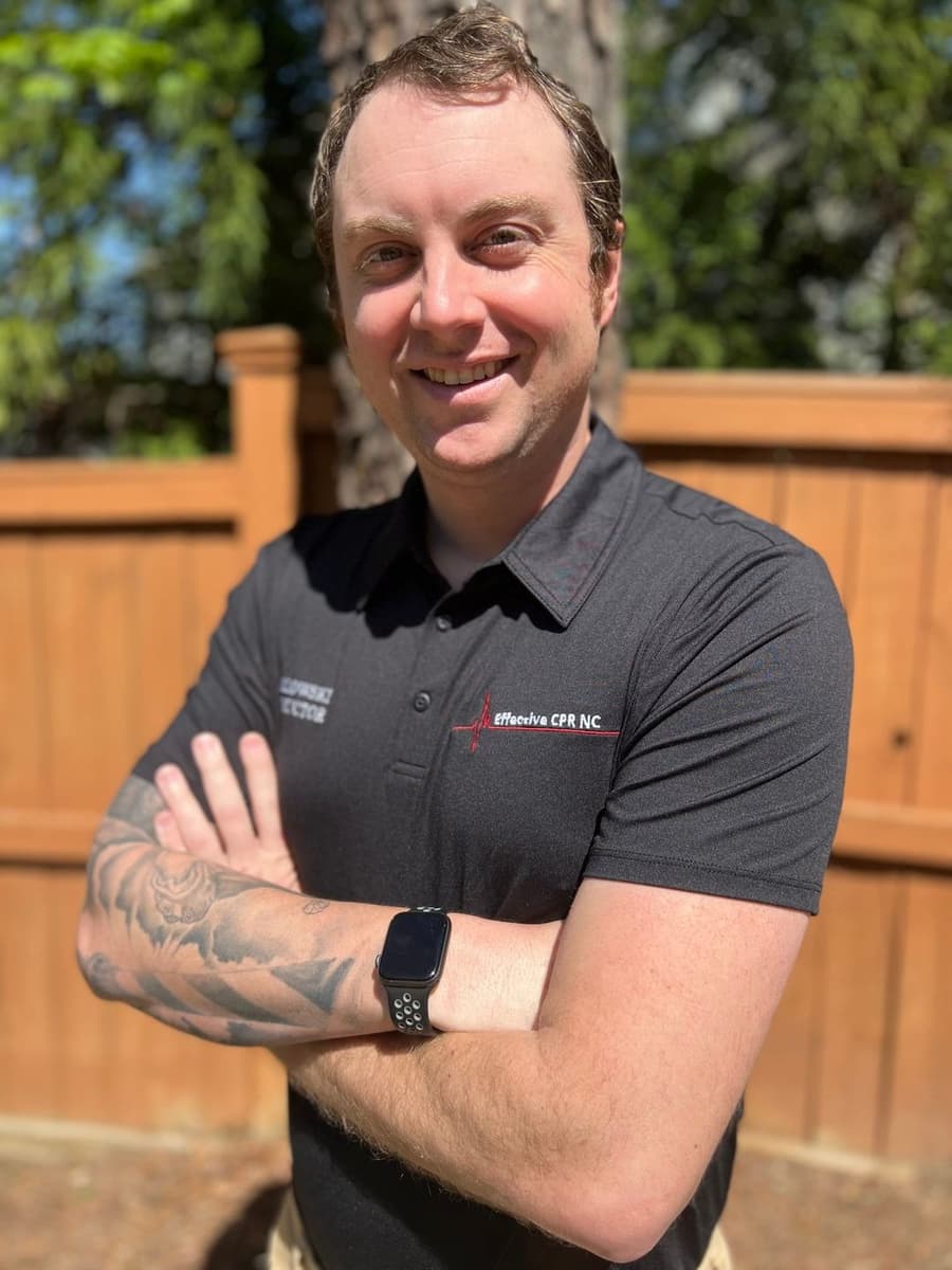 Nate Orlowski, owner and lead CPR instructor at Effective CPR NC